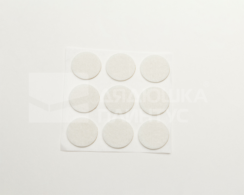 Протекторы фетровые ГРЕЙС 28мм Белый