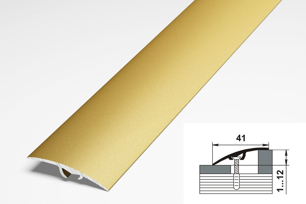 Порог разноуровневый ПР 06.900.02 Золото