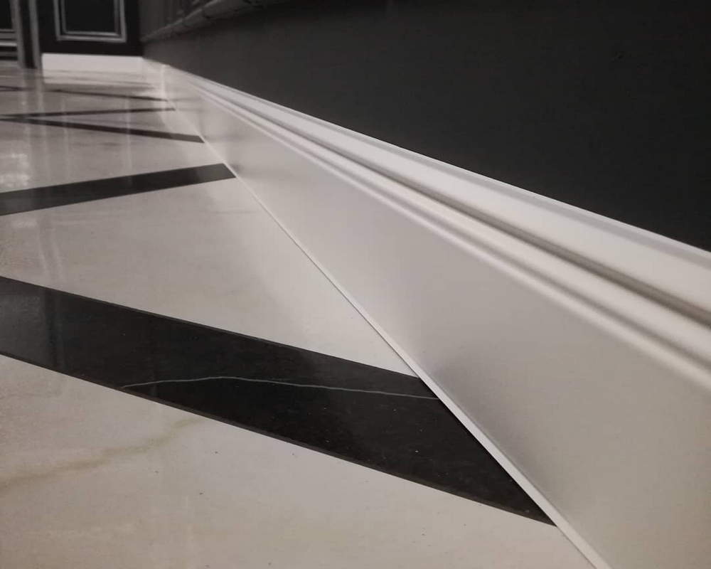 Плинтус ХДФ Dollken Cubu Hamburg Style 100 мм х 2,5 м 5012 Белый