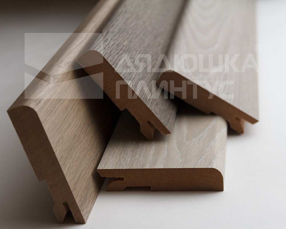 Плинтус МДФ Лука Пл 100-1МДФ.2700.Point line 24033 Черное дерево