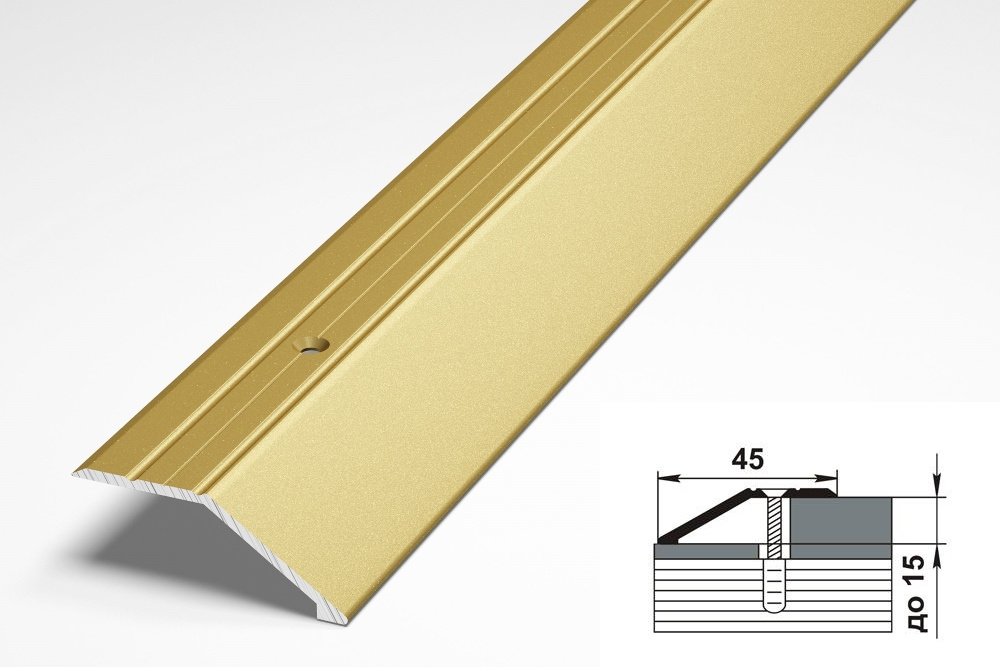 Порог разноуровневый ПР 04.900.02 Золото