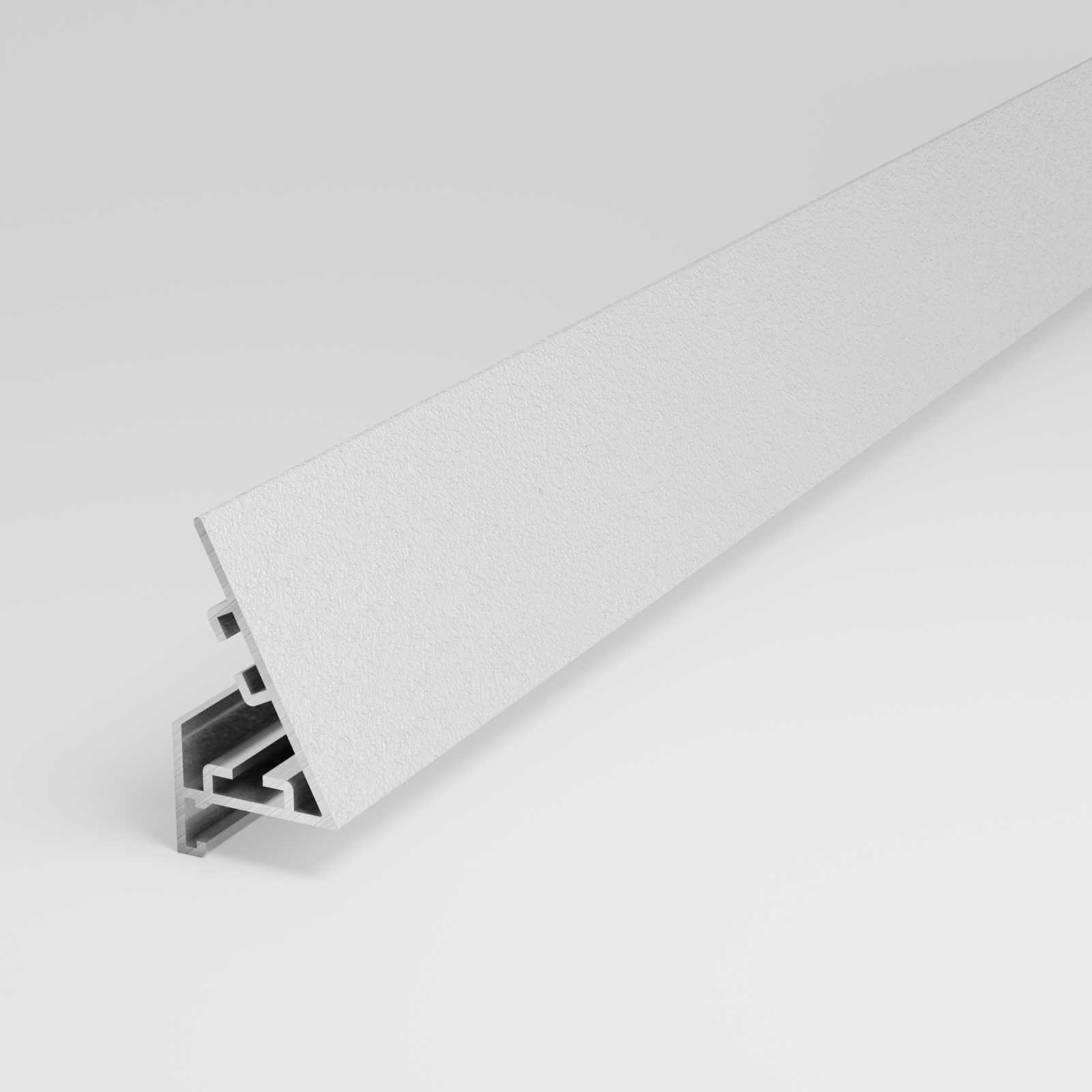 Антиплинтус алюминиевый под светодиодную ленту Апл 03.2700.16 Белый