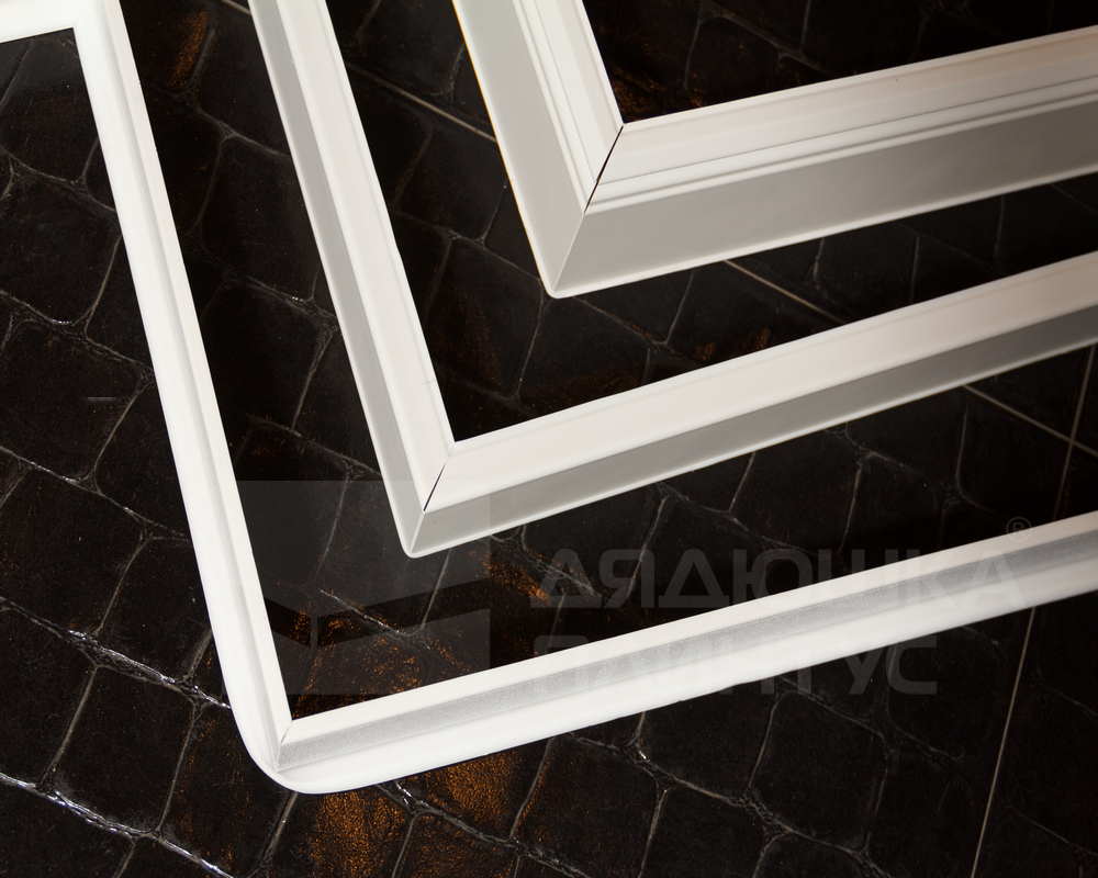 Плинтус ХДФ Dollken S60 60 мм х 2,575м 1248 Бело-серый