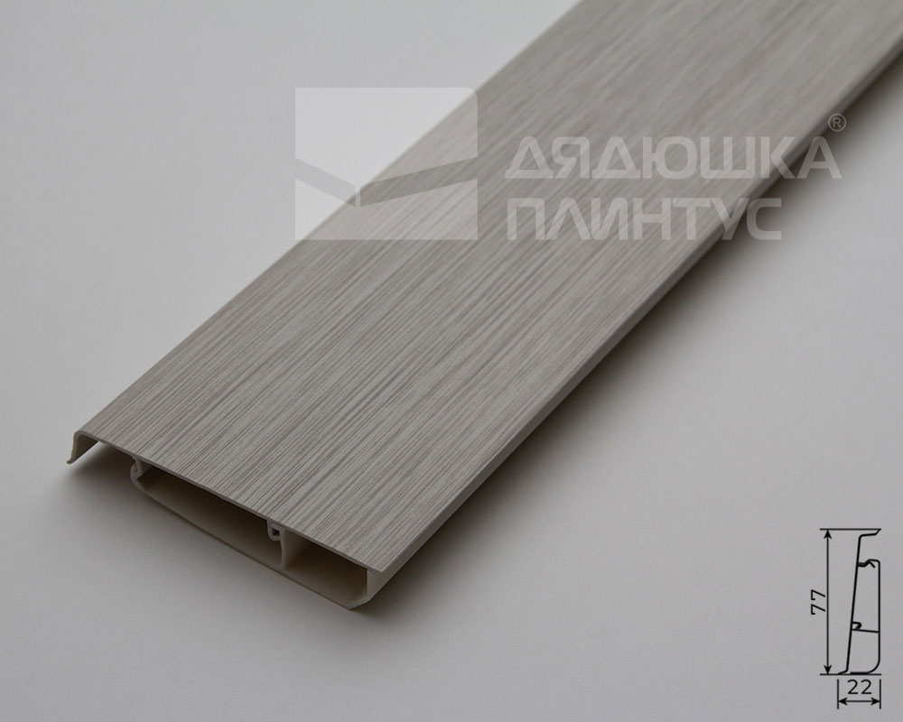 Плинтус ПВХ   MAGIC STIСK 77мм 2,2 м MS114 Ильм