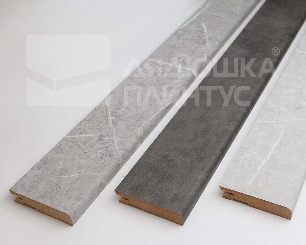 Плинтус МДФ Лука Пл 80МДФ.2700.Point line 24032 Черный софт