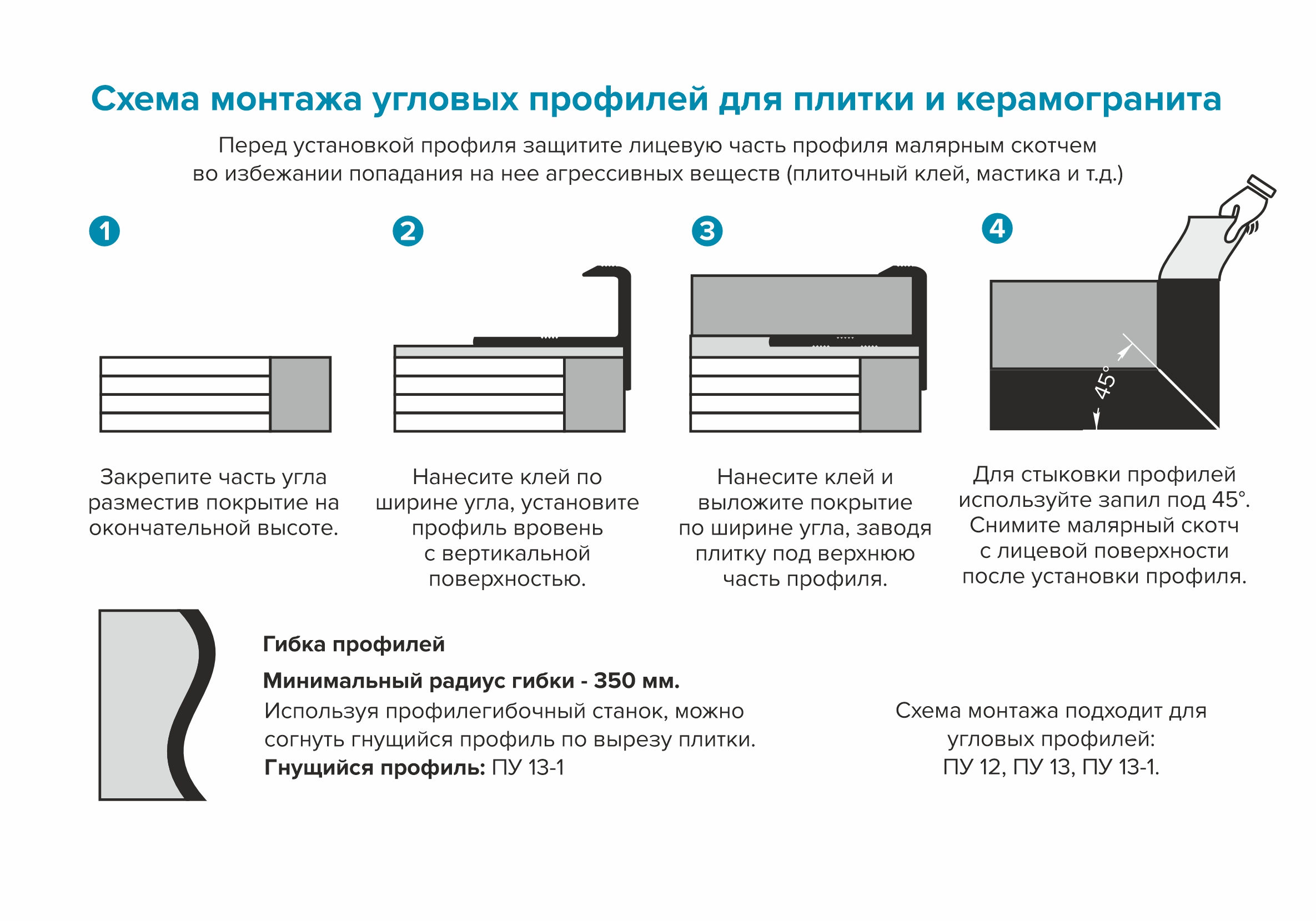 Профиль угловой ПУ 13-15НСП.2700.001 Полированный