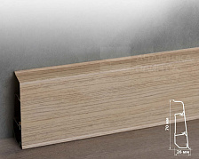 Плинтус ПВХ Волшебная палочка 70мм Home 2,2м 7013